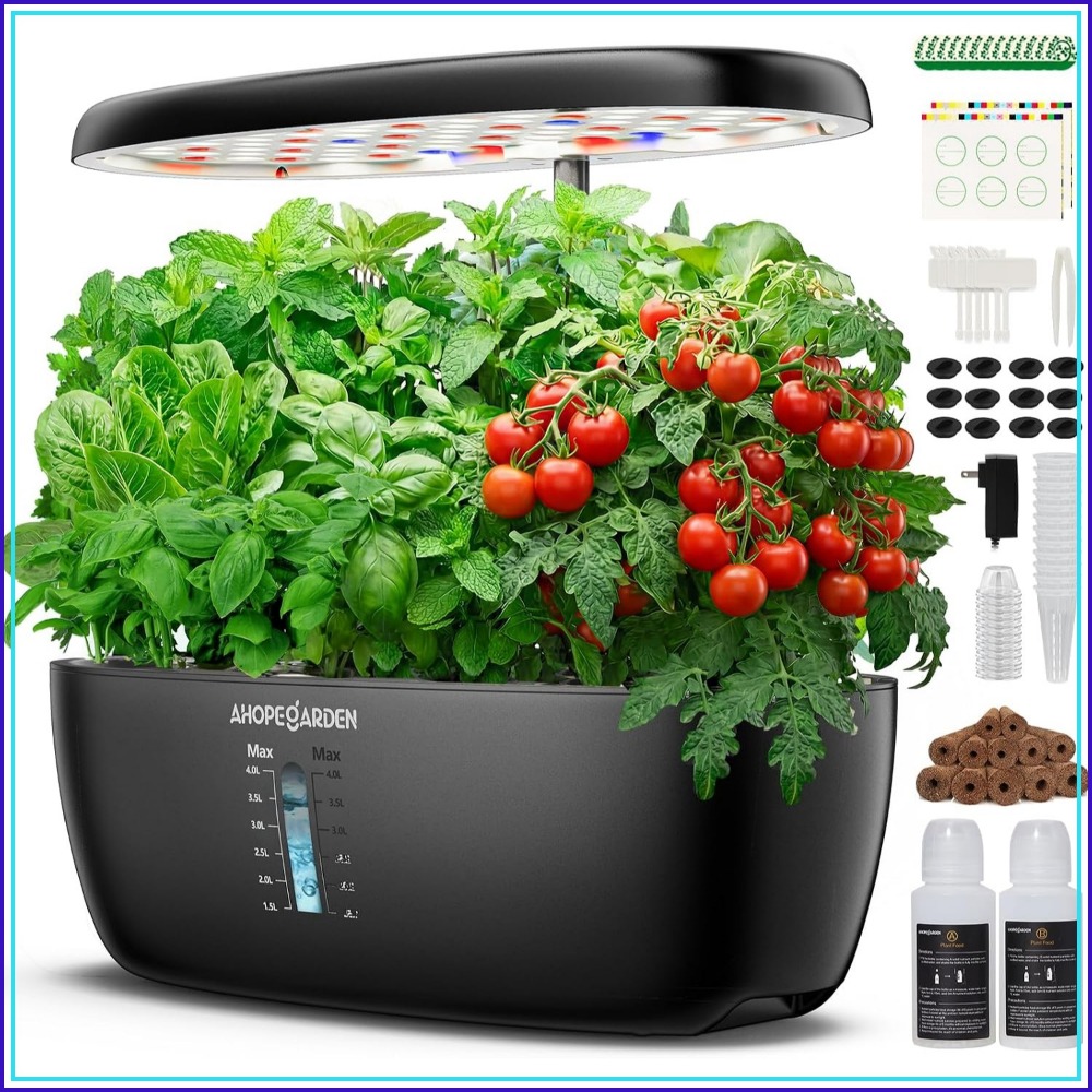 Indoor Garden Kit - Jardim Hidropônico de 12 Vasos com