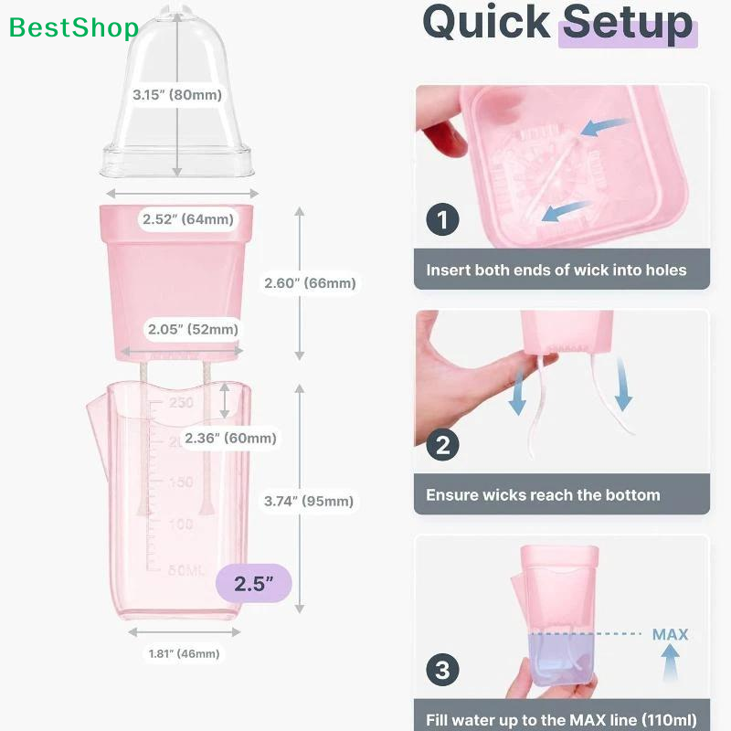 Vasos Transparentes Rosa com A - Self Watering Planter avaliação e preço