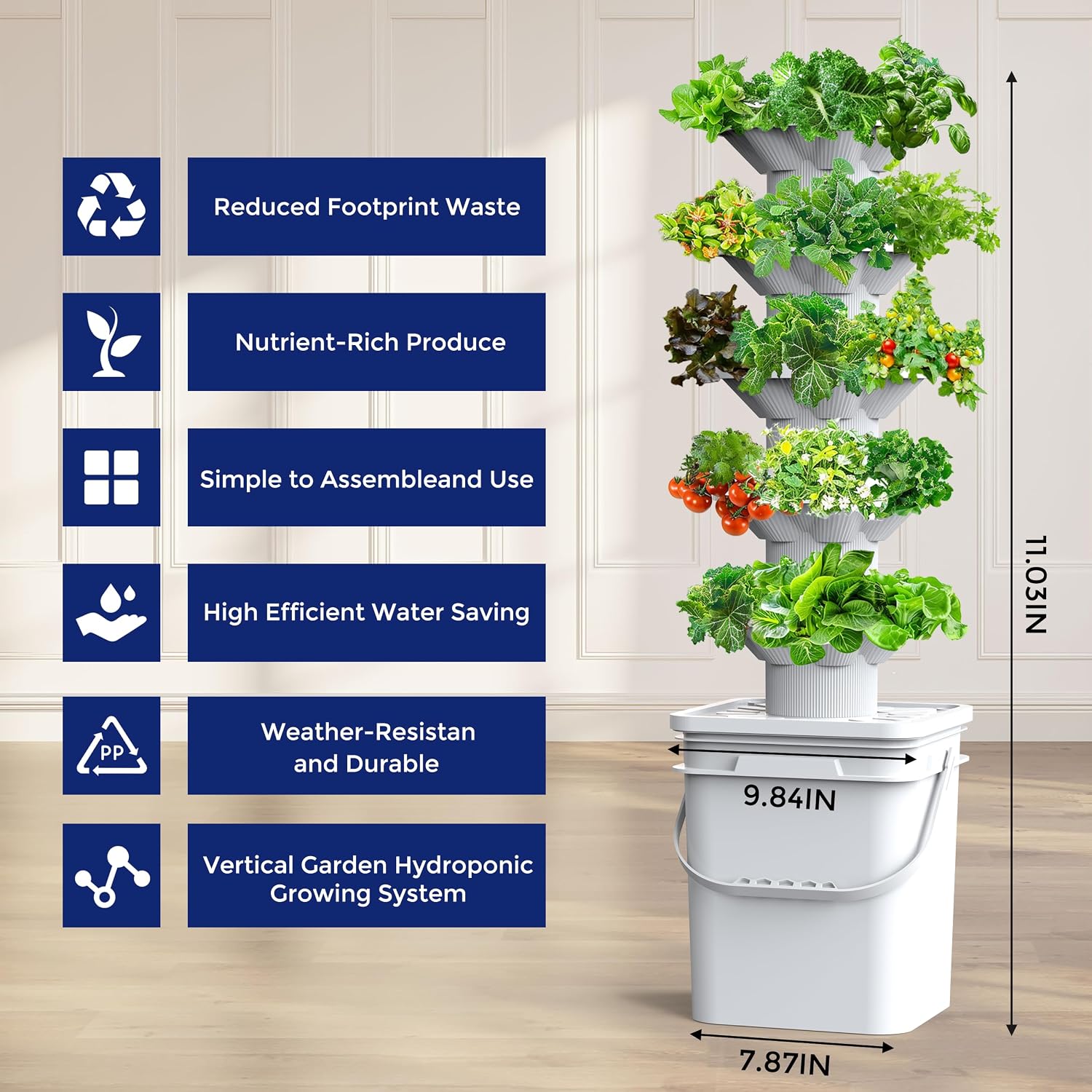 Kit de Sistema de Cultivo Hidr - Hydroponic Tower avaliação e preço