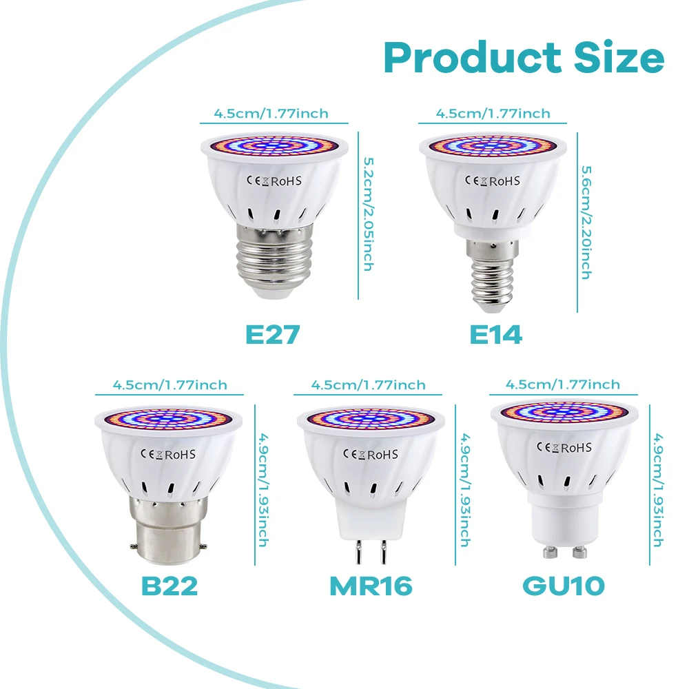 Lâmpada LED de Crescimento E27 - Plant Grow Light Full Spectrum avaliação e preço
