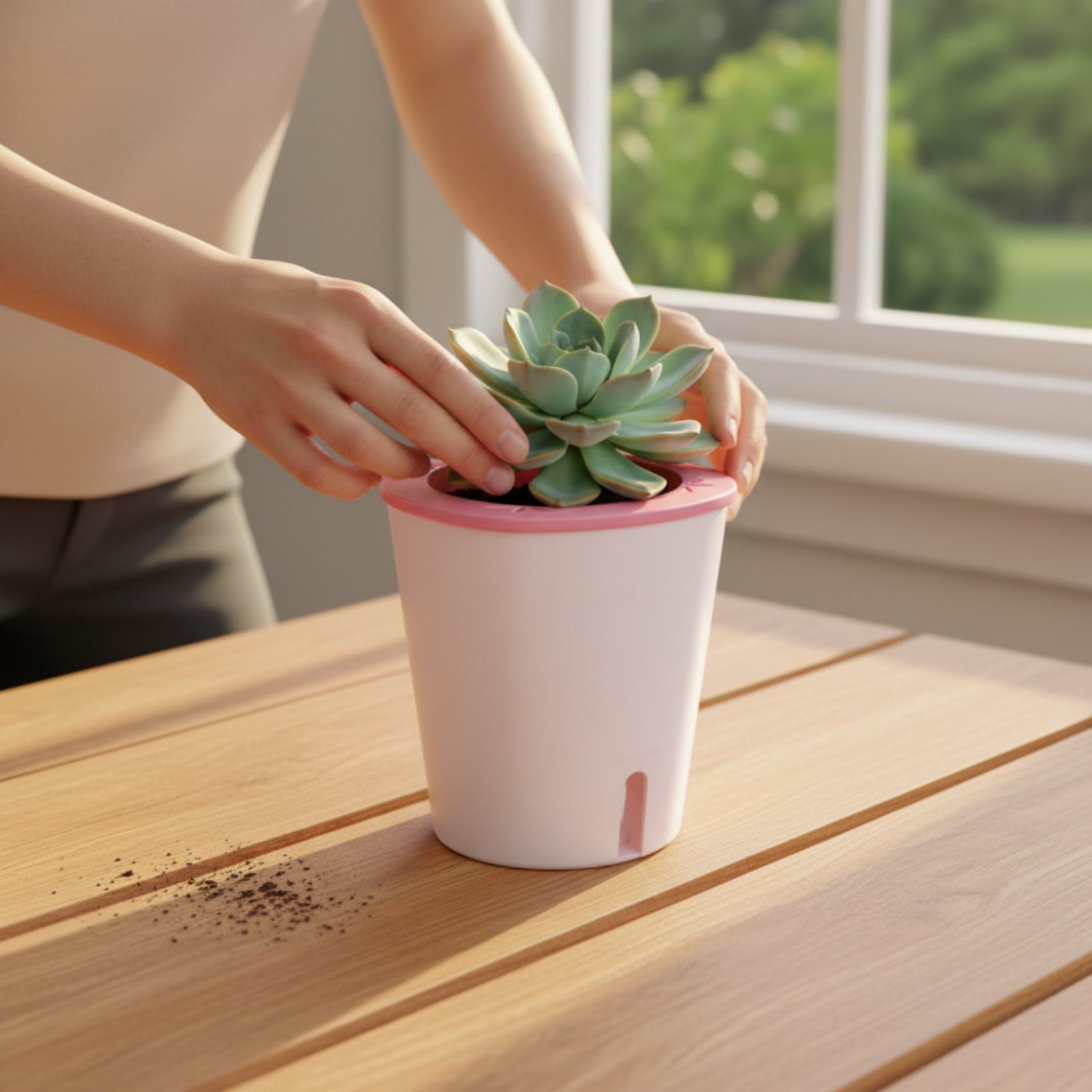 Vaso Autoirrigável Grande com  - Self Watering Planter avaliação e preço